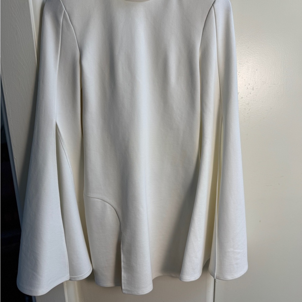 Michael Costello White Long Sleeve Dress